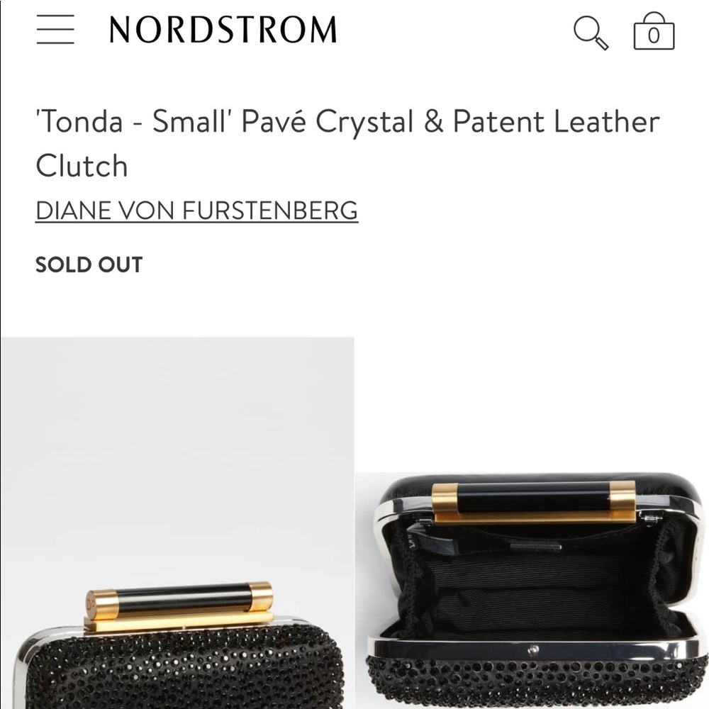 Dvf tonda small pave crystal purse